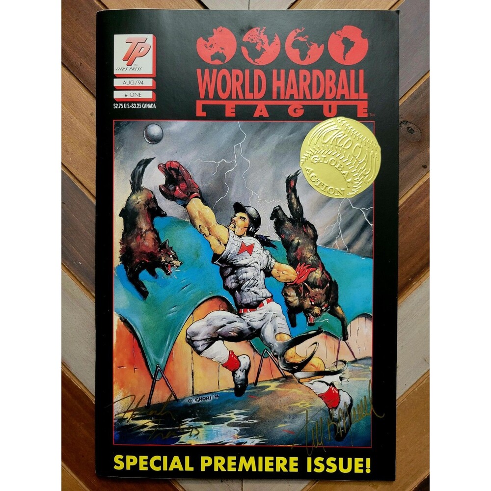 World Hardball League #1 7.0 (Titus 1994) Signed By Timothy Murphy & Thanh Tran